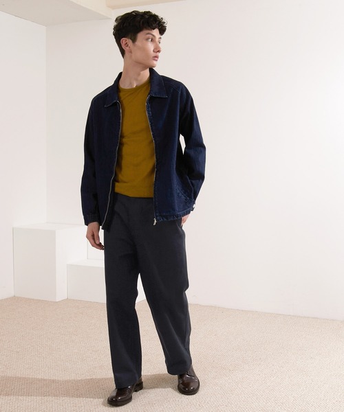 EMMA CLOTHES（エマクローズ）の「カツラギストレッチ1タックワイドチノパンツ/スケーターパンツ（チノパンツ・メンズ・ネイビー/チャコールグレー/ブラック/モカ/ベージュ/グレー系その他/ライトベージュ/ストライプ/ブラウン系その他/ダークブラウン/ブルー系その他/グレー系その他2/オリーブ/アイボリー・L/M/S）」の19枚目の写真