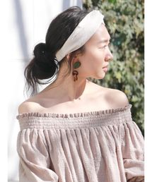 Ungrid | リネン混ターバン(ヘアバンド)