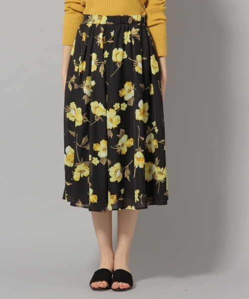 Andemiu（アンデミュウ）の「ハナガラタックギャザースカート789609（スカート・レディース・ネイビー/オフホワイト/ブラック・FREE）」の11枚目の写真