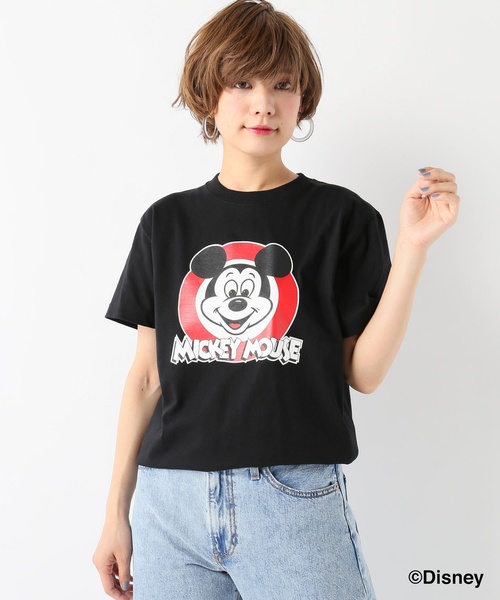 SLOBE IENA(スローブイエナ)の「【GOOD ROCK SPEED】ミッキー/Tシャツ◆(Tシャツ/カットソー・レディース・ホワイト/ブラック・FREE)」の2枚目の写真