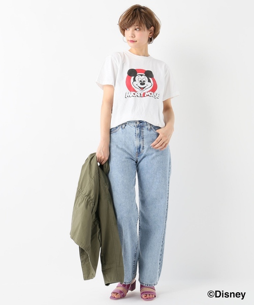 SLOBE IENA(スローブイエナ)の「【GOOD ROCK SPEED】ミッキー/Tシャツ◆(Tシャツ/カットソー・レディース・ホワイト/ブラック・FREE)」の3枚目の写真