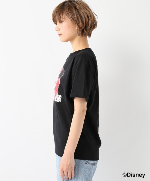 SLOBE IENA(スローブイエナ)の「【GOOD ROCK SPEED】ミッキー/Tシャツ◆(Tシャツ/カットソー・レディース・ホワイト/ブラック・FREE)」の6枚目の写真