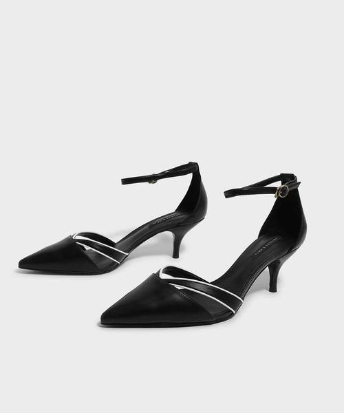 CHARLES & KEITH(チャールズ & キース)の「アンクルストラップキトンヒール / ANKLE STRAP KITTEN HEELS(パンプス・レディース・ブラック/グリーン・23cm/23.5cm/24.5cm/25cm)」の10枚目の写真