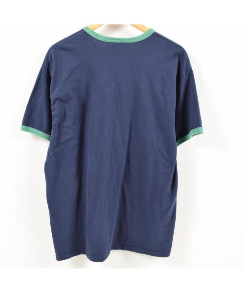 丈短 【NIKE】ワンちゃん リンガーTシャツ セール】コード刺繍リンガーTシャツ（Tシャツ/カットソー