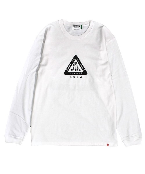 DOUBLE STEAL（ダブルスティール）の「TRIANGLE 長袖Ｔシャツ（Tシャツ/カットソー・メンズ・ホワイト/ブラック・MEDIUM/LARGE/X-LARGE）」の2枚目の写真