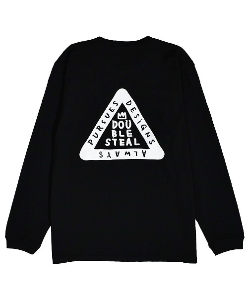 DOUBLE STEAL（ダブルスティール）の「TRIANGLE 長袖Ｔシャツ（Tシャツ/カットソー・メンズ・ホワイト/ブラック・MEDIUM/LARGE/X-LARGE）」の10枚目の写真