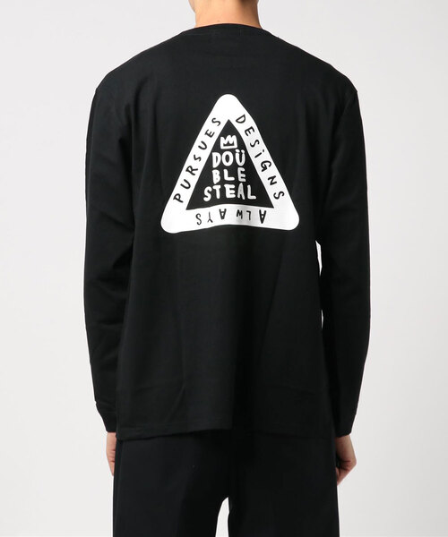DOUBLE STEAL（ダブルスティール）の「TRIANGLE 長袖Ｔシャツ（Tシャツ/カットソー・メンズ・ホワイト/ブラック・MEDIUM/LARGE/X-LARGE）」の11枚目の写真