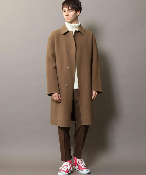 よ*こ様 BEAUTY&YOUTH リバーチェック バルカラー コート BEAUTY&YOUTH UNITED ARROWS（ビューティーアンドユースユナイテッド