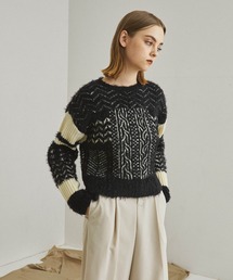 スノウジャガードニット