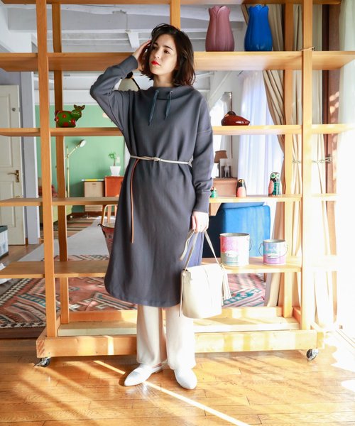 niko and...（ニコアンド）の「オリジナルステッチバケツショルダーバッグ（ショルダーバッグ・レディース・ブラック/ホワイト/レッド・0）」の18枚目の写真