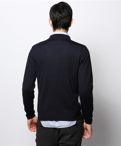 JOURNAL STANDARD(ジャーナルスタンダード)の「SVENSSON / スヴェンソン: POLO LONGSLEEVE / ニット(ニット/セーター・メンズ・グレー/ネイビー・X-SMALL/SMALL)」の5枚目の写真