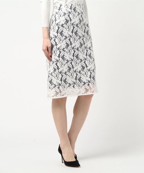 A/C DESIGN BY ALPHA CUBIC(エーシーデザインバイアルファキュービック)の「【レースセットアップ対応】レーススカート(スカート・レディース・オフホワイト/ネイビー・M size/L size)」の15枚目の写真