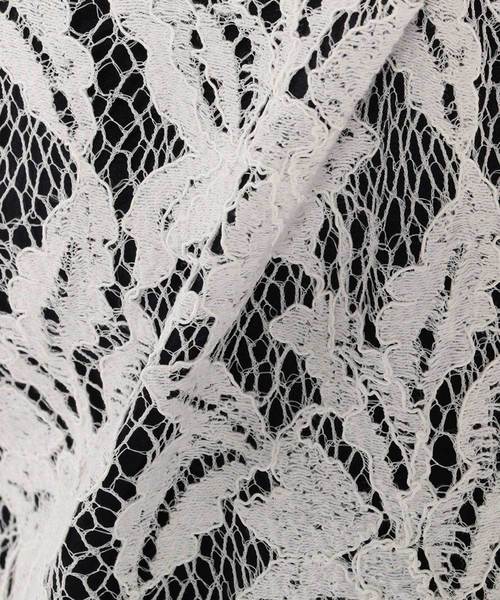 A/C DESIGN BY ALPHA CUBIC(エーシーデザインバイアルファキュービック)の「【レースセットアップ対応】レーススカート(スカート・レディース・オフホワイト/ネイビー・M size/L size)」の8枚目の写真