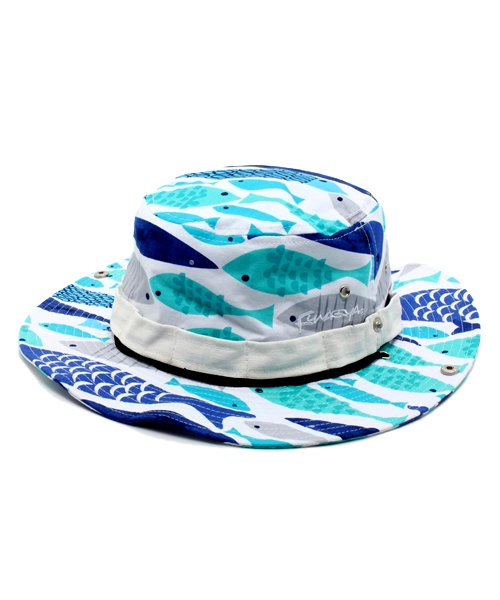 BEAMS BOY(ビームスボーイ)の「FUNAGOYA / プリントハット(ハット・レディース・ホワイト/ネイビー/その他1・ONE SIZE)」の1枚目の写真