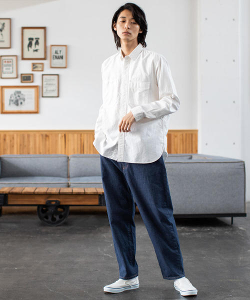 coen(コーエン)の「ワークシャツ(シャツ/ブラウス・メンズ・ホワイト/ネイビー・LARGE/X-LARGE/MEDIUM/SMALL)」の7枚目の写真