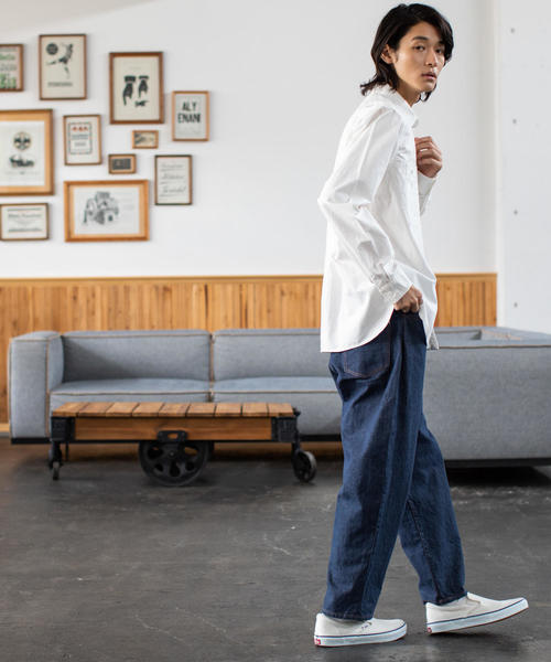 coen(コーエン)の「ワークシャツ(シャツ/ブラウス・メンズ・ホワイト/ネイビー・LARGE/X-LARGE/MEDIUM/SMALL)」の8枚目の写真