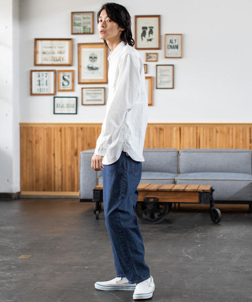 coen(コーエン)の「ワークシャツ(シャツ/ブラウス・メンズ・ホワイト/ネイビー・LARGE/X-LARGE/MEDIUM/SMALL)」の9枚目の写真