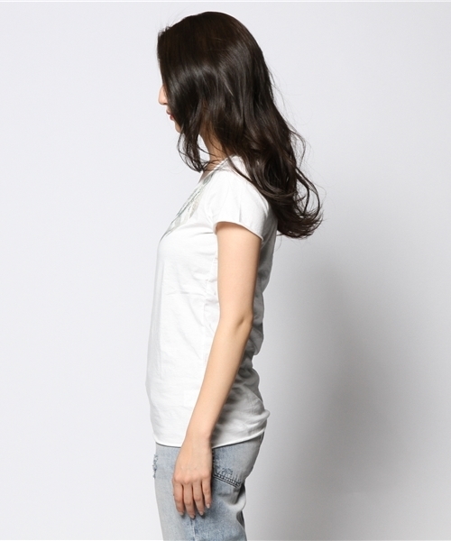 goa（ゴア）の「シェル・ターコイズネックレスTシャツ（Tシャツ/カットソー・レディース・オフホワイト/A・FREE）」の9枚目の写真