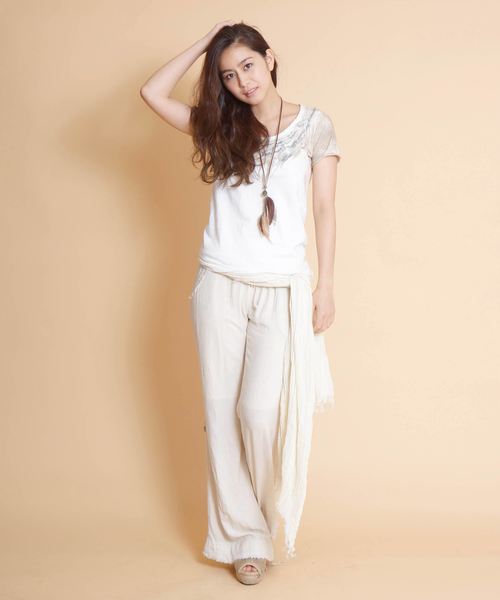 goa（ゴア）の「シェル・ターコイズネックレスTシャツ（Tシャツ/カットソー・レディース・オフホワイト/A・FREE）」の12枚目の写真