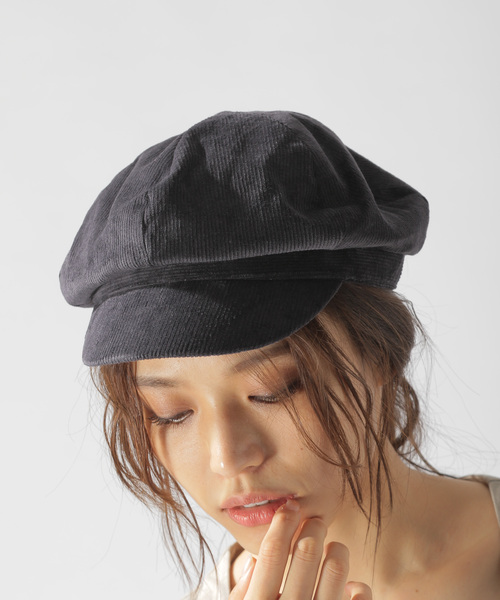 BAYFLOW（ベイフロー）の「コーテﾞュロイキャスケット（キャスケット・レディース・ベージュ/ブラウン/チャコール・FREE）」の2枚目の写真