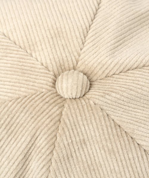 BAYFLOW（ベイフロー）の「コーテﾞュロイキャスケット（キャスケット・レディース・ベージュ/ブラウン/チャコール・FREE）」の4枚目の写真