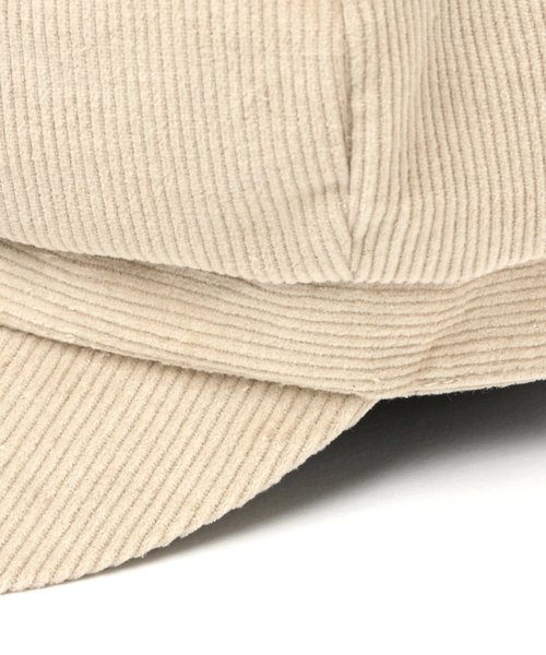 BAYFLOW（ベイフロー）の「コーテﾞュロイキャスケット（キャスケット・レディース・ベージュ/ブラウン/チャコール・FREE）」の9枚目の写真