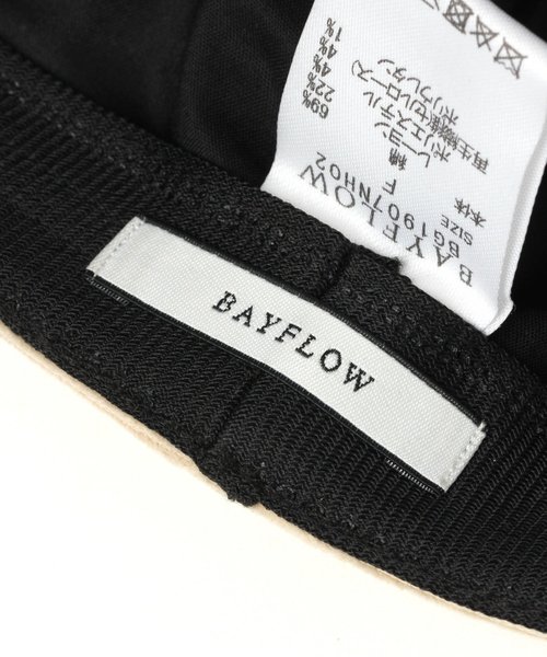 BAYFLOW（ベイフロー）の「コーテﾞュロイキャスケット（キャスケット・レディース・ベージュ/ブラウン/チャコール・FREE）」の15枚目の写真