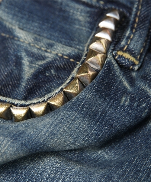 HYSTERIC GLAMOUR（ヒステリックグラマー）の「SP加工SデニムスリムPT（デニムパンツ・レディース・インディゴブルー・XX-SMALL/SMALL/MEDIUM/X-SMALL）」の4枚目の写真