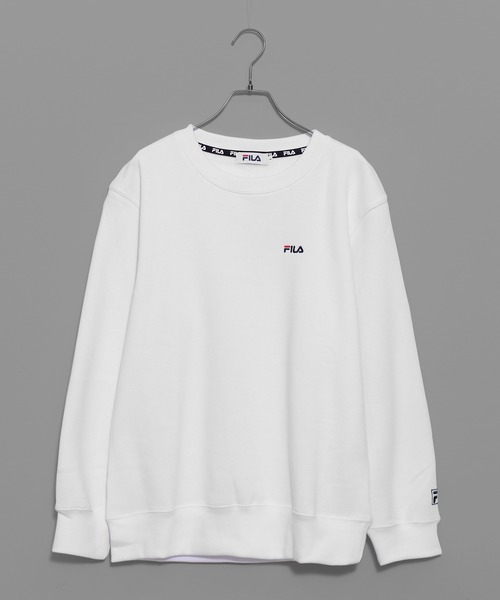 FILA（フィラ）の「【FILA/フィラ】ワンポイント ロゴ 刺繍 裏起毛 プルオーバー スウェット トレーナー（スウェット・レディース・ホワイト/ブラック/ネイビー/杢グレー/ピンクベージュ/ベージュ/ピンク系その他/ボルドー・M/L/LL）」の13枚目の写真