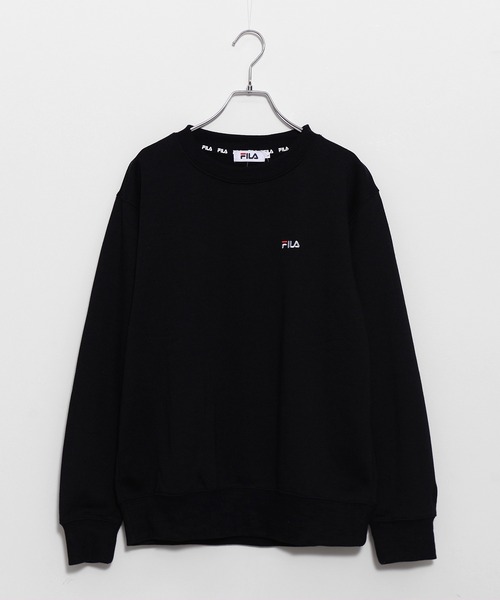 FILA（フィラ）の「【FILA/フィラ】ワンポイント ロゴ 刺繍 裏起毛 プルオーバー スウェット トレーナー（スウェット・レディース・ホワイト/ブラック/ネイビー/杢グレー/ピンクベージュ/ベージュ/ピンク系その他/ボルドー・M/L/LL）」の14枚目の写真