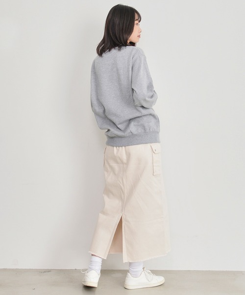 FILA（フィラ）の「【FILA/フィラ】ワンポイント ロゴ 刺繍 裏起毛 プルオーバー スウェット トレーナー（スウェット・レディース・ホワイト/ブラック/ネイビー/杢グレー/ピンクベージュ/ベージュ/ピンク系その他/ボルドー・M/L/LL）」の22枚目の写真