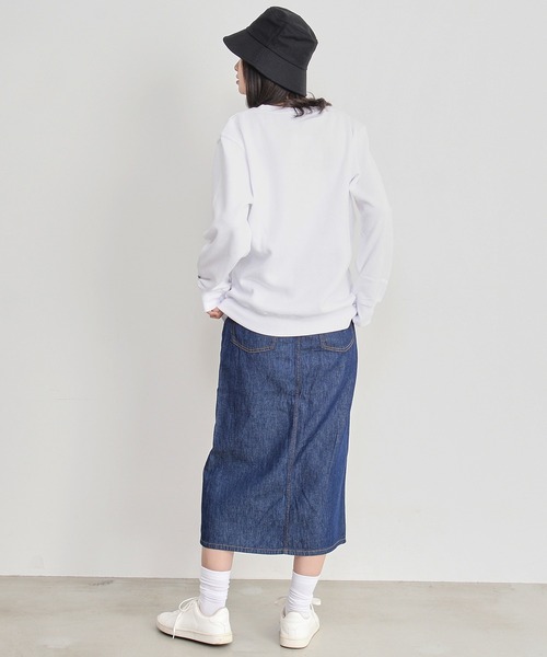 FILA（フィラ）の「【FILA/フィラ】ワンポイント ロゴ 刺繍 裏起毛 プルオーバー スウェット トレーナー（スウェット・レディース・ホワイト/ブラック/ネイビー/杢グレー/ピンクベージュ/ベージュ/ピンク系その他/ボルドー・M/L/LL）」の18枚目の写真