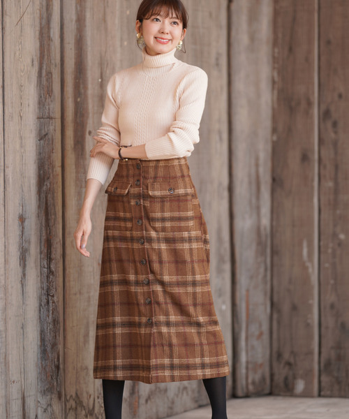 rps(アールピーエス)の「ケーブル&リブタートルプルオーバー(ニット/セーター・レディース・ブラック/ラベンダー/杢グレー/ライトベージュ/グレイッシュベージュ/ミント/パープル/オフホワイト/マスタード/グレー系その他・M)」の12枚目の写真