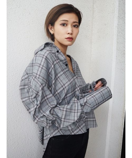 EMODA（エモダ）の「ギャザースリーブシャツ（シャツ/ブラウス・レディース・その他/ブラック/その他1・FREE）」の13枚目の写真