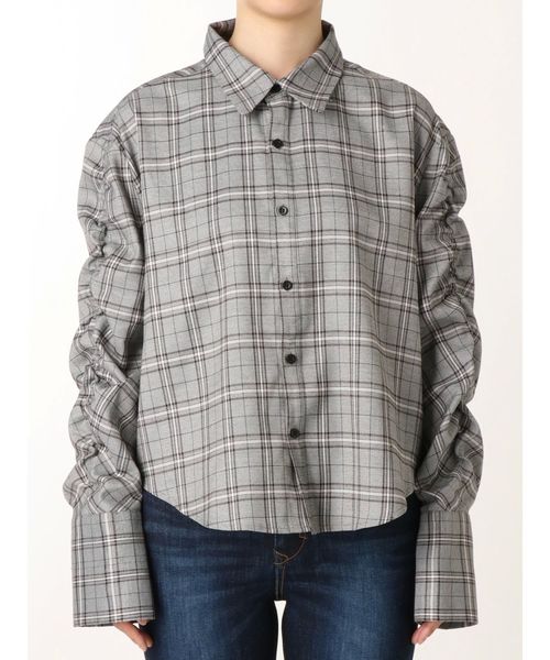 EMODA（エモダ）の「ギャザースリーブシャツ（シャツ/ブラウス・レディース・その他/ブラック/その他1・FREE）」の9枚目の写真