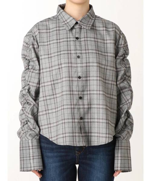 EMODA（エモダ）の「ギャザースリーブシャツ（シャツ/ブラウス・レディース・その他/ブラック/その他1・FREE）」の8枚目の写真