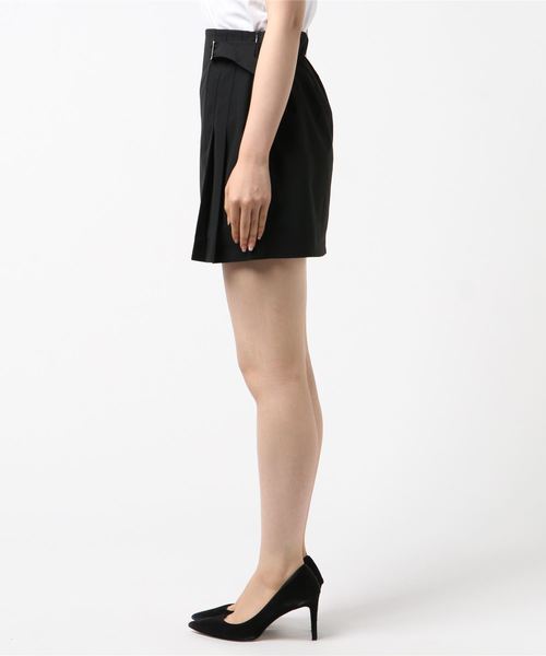 DING（ディング）の「DING/ベルトプリーツスカート（スカート・レディース・ブラック/ベージュ・FREE）」の3枚目の写真