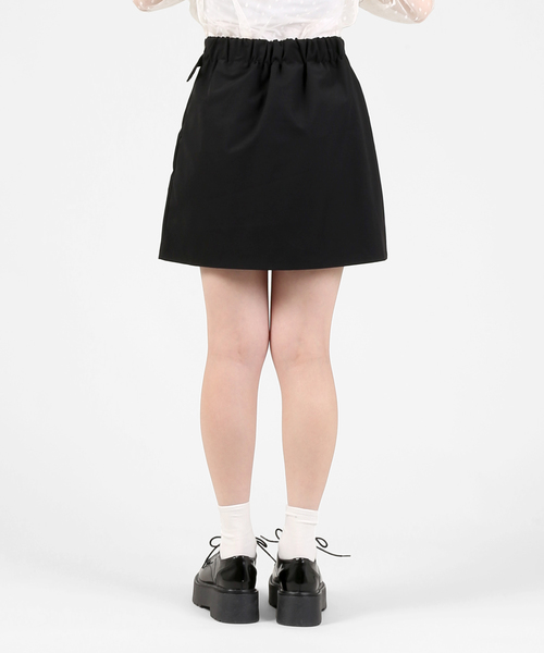 DING（ディング）の「DING/ベルトプリーツスカート（スカート・レディース・ブラック/ベージュ・FREE）」の7枚目の写真