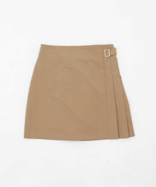 DING（ディング）の「DING/ベルトプリーツスカート（スカート・レディース・ブラック/ベージュ・FREE）」の9枚目の写真