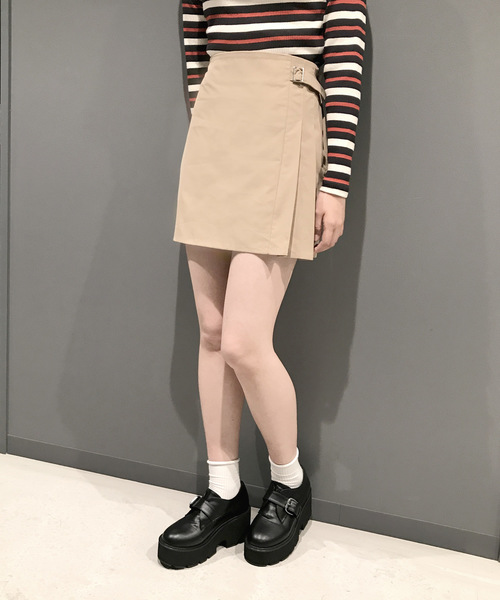 DING（ディング）の「DING/ベルトプリーツスカート（スカート・レディース・ブラック/ベージュ・FREE）」の12枚目の写真