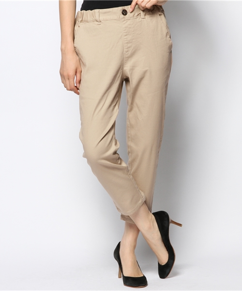 CIAOPANIC TYPY（チャオパニックティピー）の「コットンツイルストレッチテーパードパンツ2（チノパンツ・レディース・ネイビー/ホワイト/ベージュ・MEDIUM/SMALL/LARGE）」の4枚目の写真