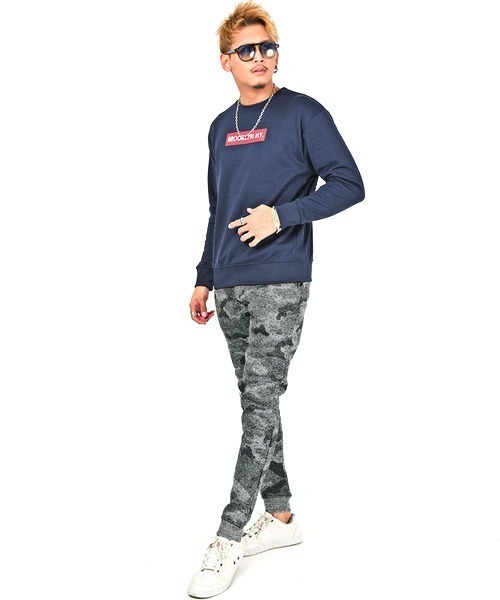 LUXSTYLE（ラグスタイル）の「メランジフリースパンツ（その他パンツ・メンズ・ブラック/杢グレー/グレー系その他/グリーン系その他・S/M/L/XL）」の9枚目の写真