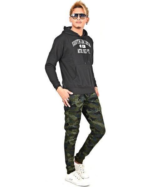 LUXSTYLE（ラグスタイル）の「メランジフリースパンツ（その他パンツ・メンズ・ブラック/杢グレー/グレー系その他/グリーン系その他・S/M/L/XL）」の10枚目の写真