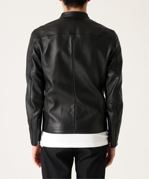 サップノーワンエルス リアルファーライダースジャケット ラムレザー  