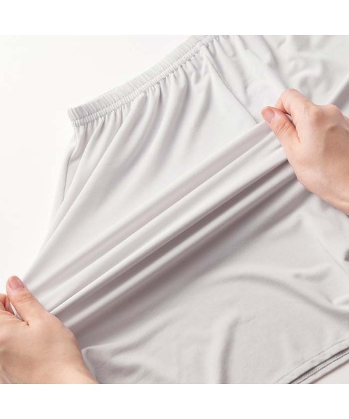 YU'NOW（ユナウ）の「ひんやり冷感！汗取りペチパンツ【制菌】【抗菌防臭】【吸水速乾】（インナーウェア/肌着・レディース・ブラック/ベージュ/オフホワイト/ネイビー/ライトグレー/ブラウン/ピンク・MEDIUM/LARGE/X-LARGE/XX-LARGE/XXX-LARGE/XXXX-LARGE）」の11枚目の写真