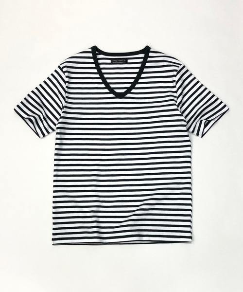 Bling Leads（ブリングリーズ）の「ストレッチ スパンフライス Vネック Tシャツ 半袖（Tシャツ/カットソー・メンズ・ワインレッド/ホワイト/カーキ/チャコールグレー/ダークブラウン/杢グレー/ブラック/ホワイト系その他/ネイビー・L/XL/M）」の17枚目の写真