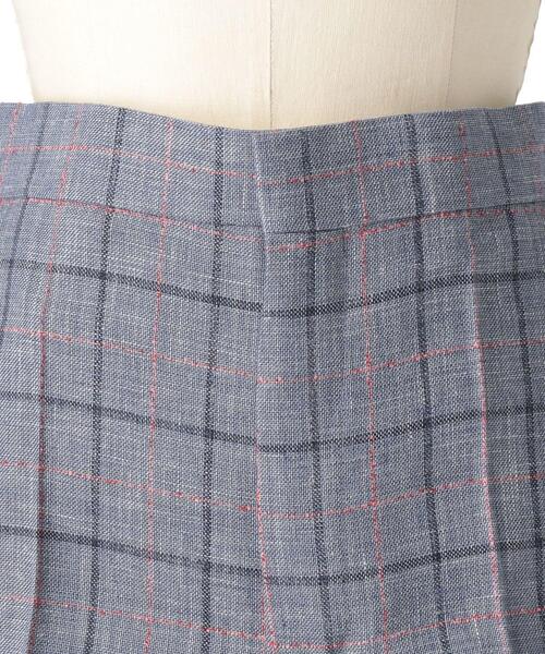 完売‼️drawer チェックドロストパンツ　ドゥロワー Drawer ドゥロワー チェックフロントステッチパンツ