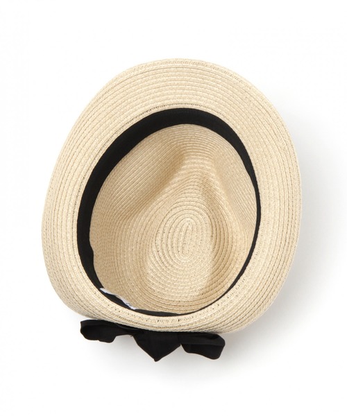 LAKOLE（ラコレ）の「【UVカット】バックリボン中折れハット / LAKOLE（ハット・レディース・ブラック/サンドグレー/ダークオリーブ・FREE）」の8枚目の写真