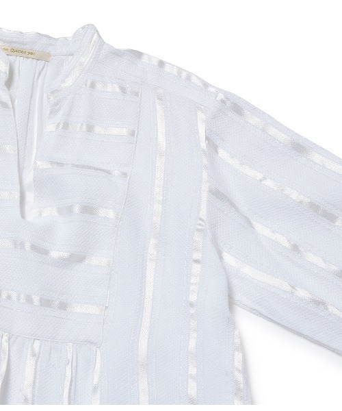 NE QUITTEZ PAS!（ヌキテパ）の「【ne Quittez pas】Dobby Stripe Shirt Dress（ワンピース）（ワンピース・レディース・ホワイト・1）」の8枚目の写真