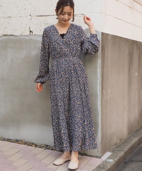 tiptop（ティップトップ）の「2020AW カシュクールワンピース（ワンピース・レディース・アイボリー/A/B/ブラック/グリーン/ブルー・FREE）」の16枚目の写真